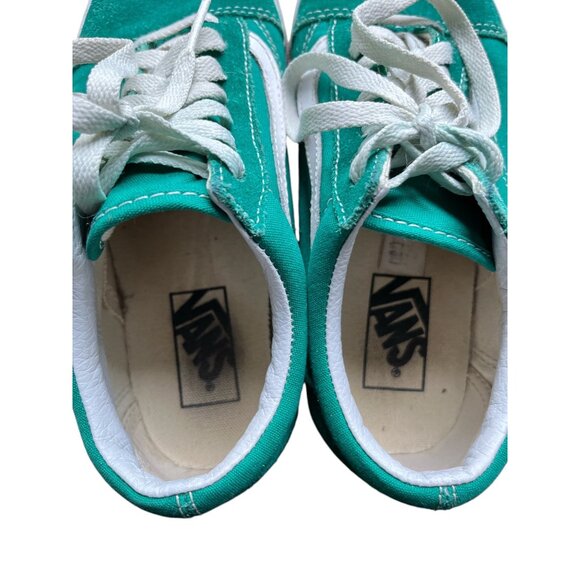 Vans Old Skool Skateboard Shoes men’s 5 women’s 6.5 Waterfall Green Suede Green - Picture 6 of 7